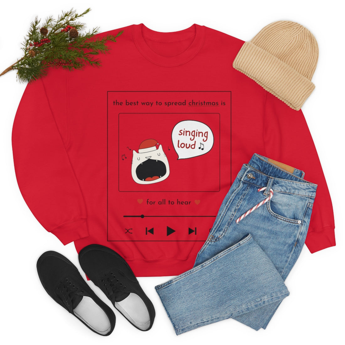 Singing Loud Christmas Sweatshirt