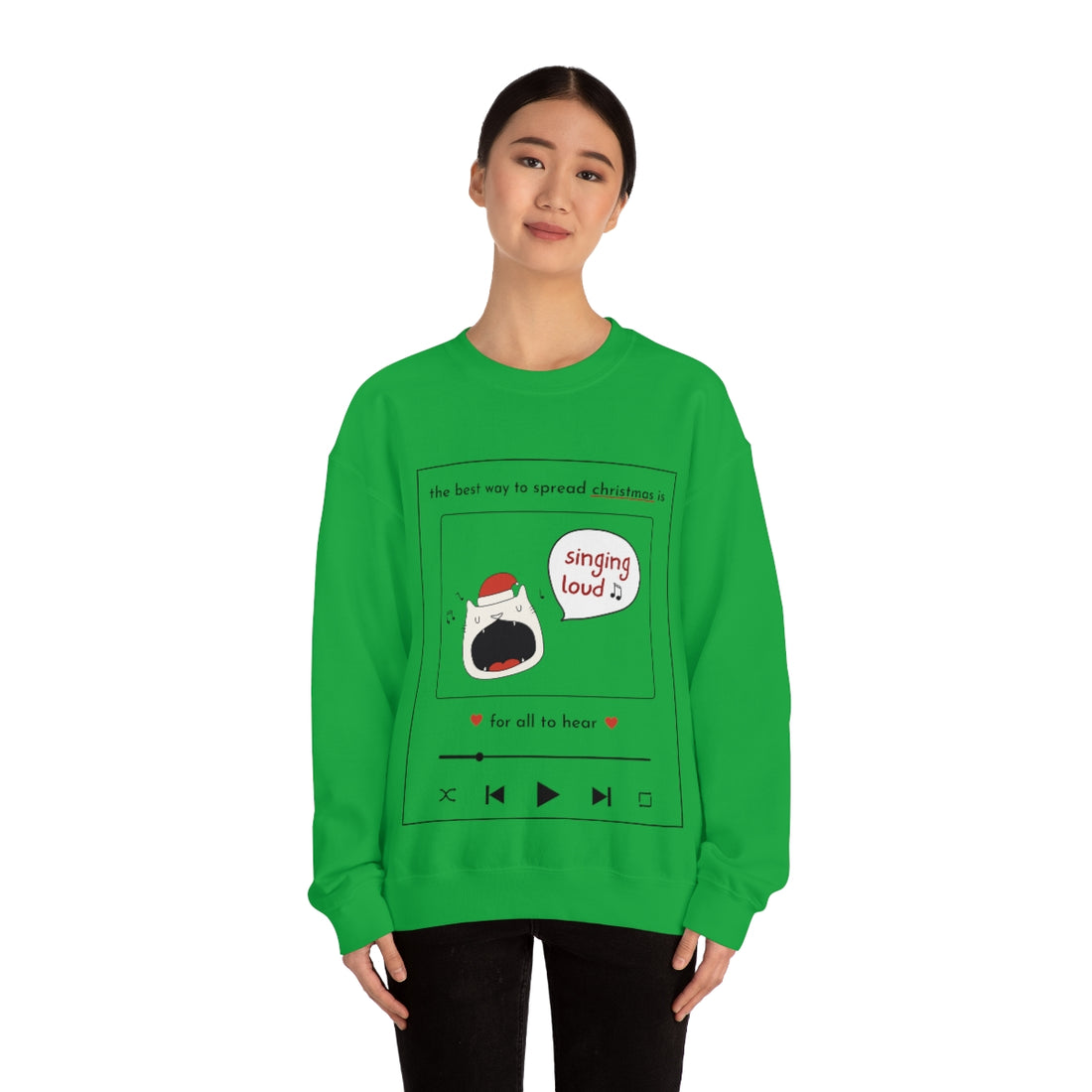 Singing Loud Christmas Sweatshirt