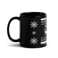 Santa's Black Glossy Mug