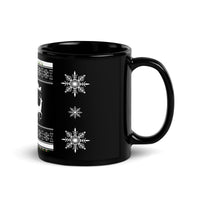 Santa's Black Glossy Mug