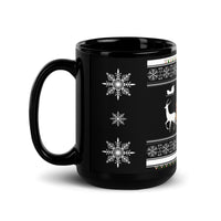 Santa's Black Glossy Mug