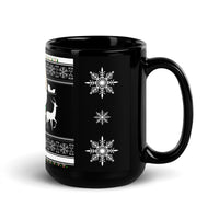 Santa's Black Glossy Mug