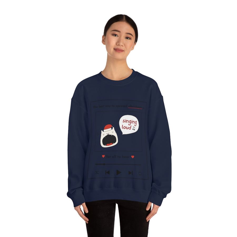 Singing Loud Christmas Sweatshirt