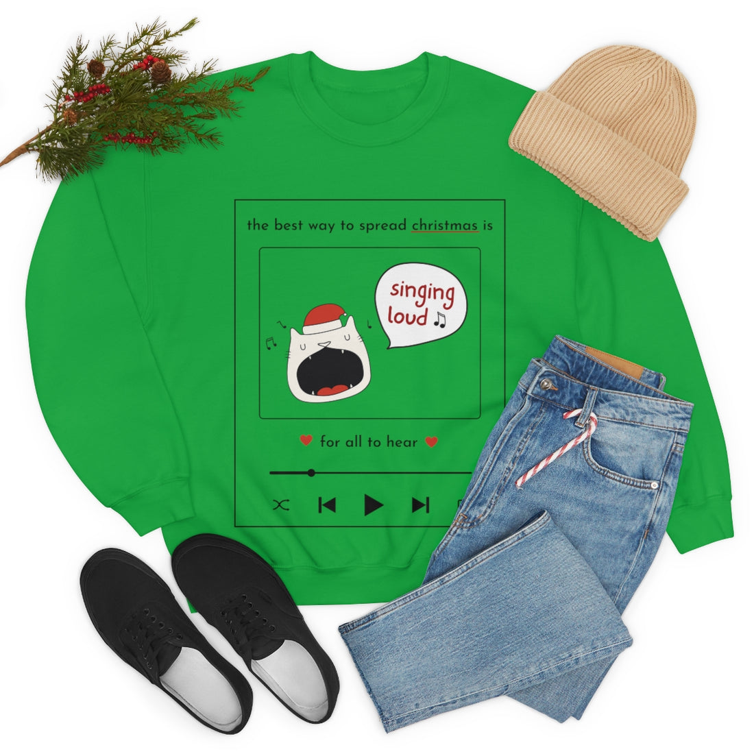 Singing Loud Christmas Sweatshirt