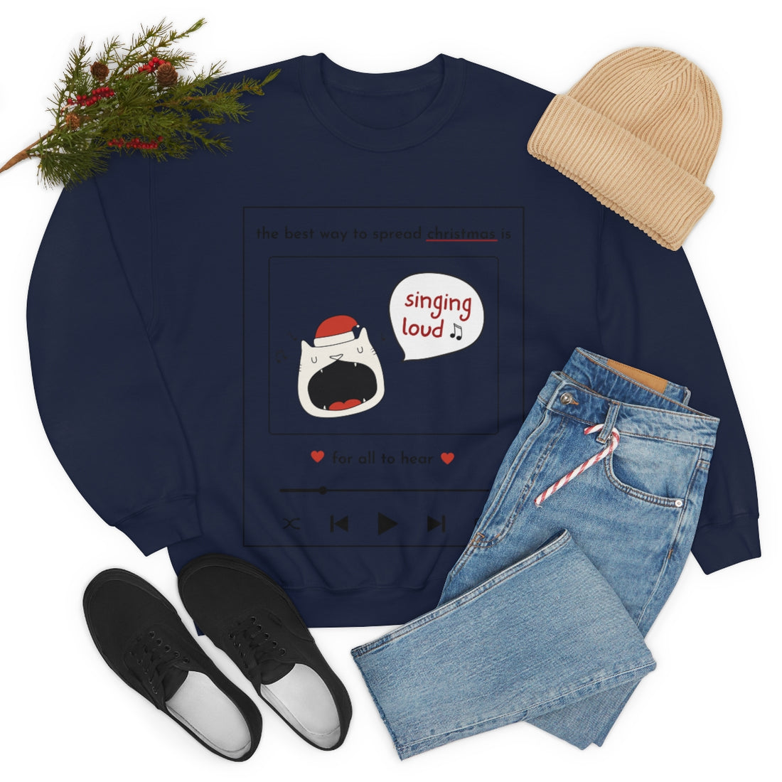 Singing Loud Christmas Sweatshirt